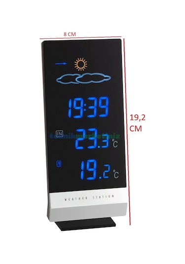 Tfa Lumax Saatli. Kablosuz İç ve Dış Sıcaklık Ölçer. Termometre