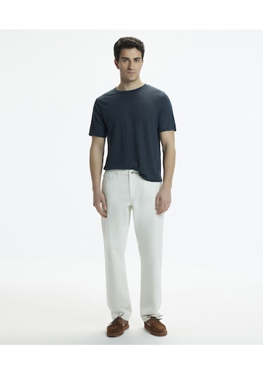 Yargıcı Relax Fit Non-denim Cep Detaylı Pantolon Ekru