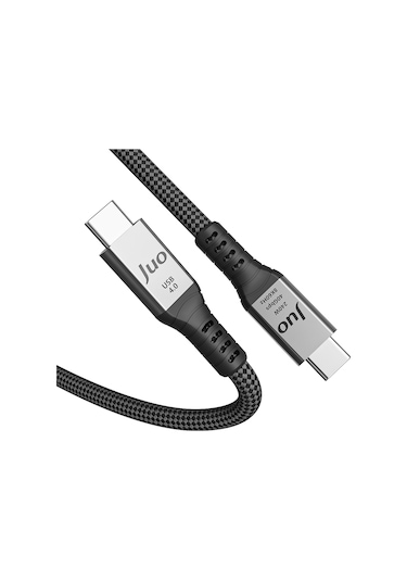 Juo 240W Usb 4.0 40 Gbps Thunderbolt 4 8K 60Hz Usb-c Görüntü Aktarım ve Type-c Hızlı Şarj ve Data Kablosu 2M