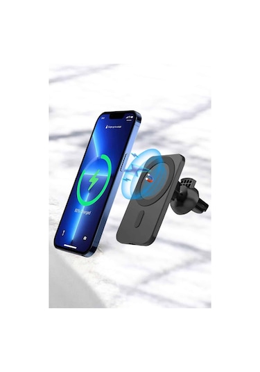 İos Uyumlu Manyetik Tasarım Magsafe İphone 12/13/14/15 Araç Şarjı Çok Renkli