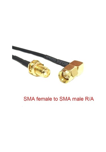 Agoodshop No.13 Tarzı 20 Santimetre Wıfı Anten Uzatma Kablosu Sma Erkek Fiş Dişi Jack Düz Sağ Açı Pi