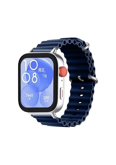 Huawei Watch Fit 3 & 4 Uyumlu Seaflex Ocean Tokalı Silikon Kordon
