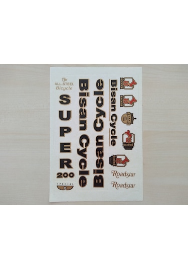 Bisan Sticker Seti 12 Parçalı Bisiklet Sticker, Bisan Etiketi