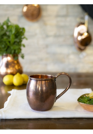 Bakır Kalaysız Tombul Kupa Oksitli Renk