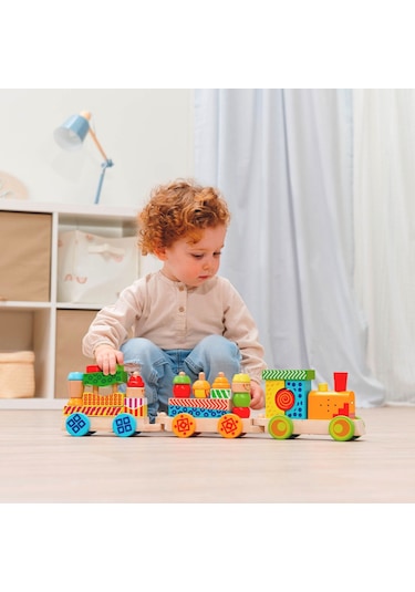 Eichhorn Işıklı Sesli Ahşap Tren 59cm