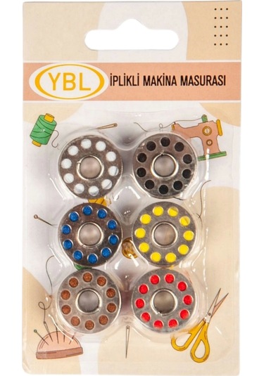 Makine Masurası İplikli Renkli 6'lı