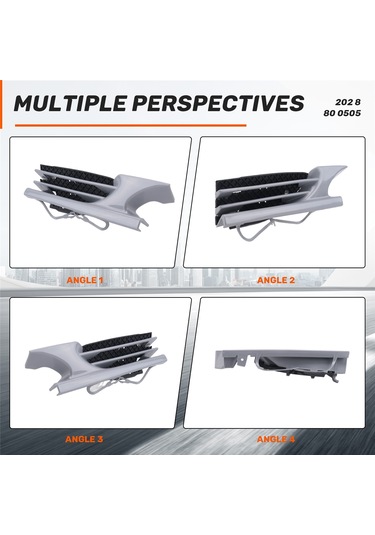 Synodicmonth Mercedes Benz C Sınıfı W202 1998-2001 İçin 1 Çift Araba Ön Tampon Çekme Kancası Kapağı Çekme Deliği Kapağı Römork Trim Kapağı