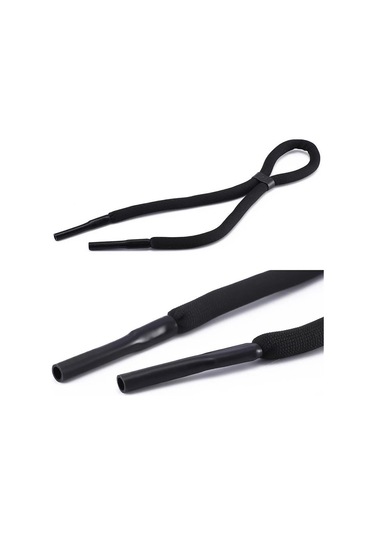 Siyah Suda Batmayan Spor Gözlük İpi Siyah