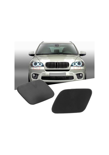 Reedark Bmw X5 E70 Standart 2007-2013 İçin Abs Materyalli Boyasız Far Yıkama Kapağı Çifti Oem: 51657199141/142 Kolay Kurulum