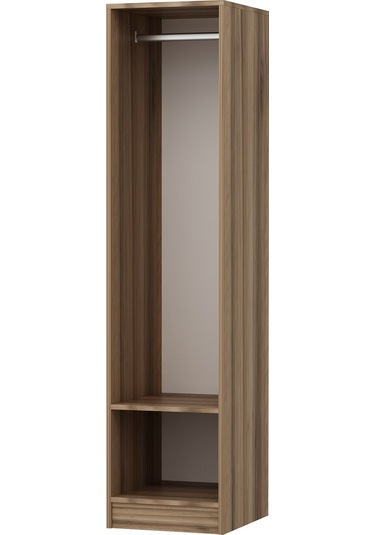 Minar Kale 1 Kapaklı Dolap Mebran Panjur 190cm - Dore/kumtaşı - Askılıklı Çok Renkli