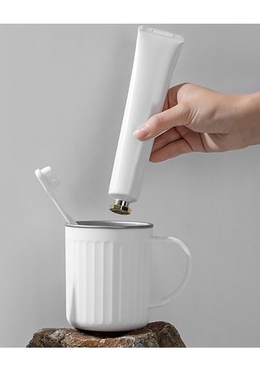 Suntek Çocuklar Için Gargara Bardağı Diş Fırçası Beyaz