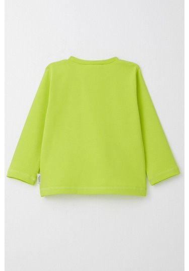 Breeze Erkek Çocuk Uzun Kollu Tişört Basic 1-4 Yaş, Fıstık Yeşili Fıstık Yeşili