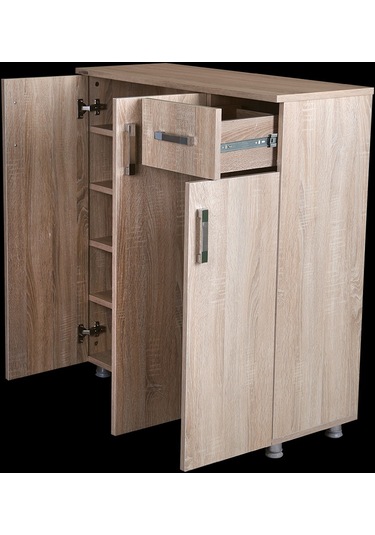 Ayakkabılık Beyaz Çok Amaç Model Parlak Cordoba Hard suntalem Demonte 5raf 1çekmece El Yapım Ceviz