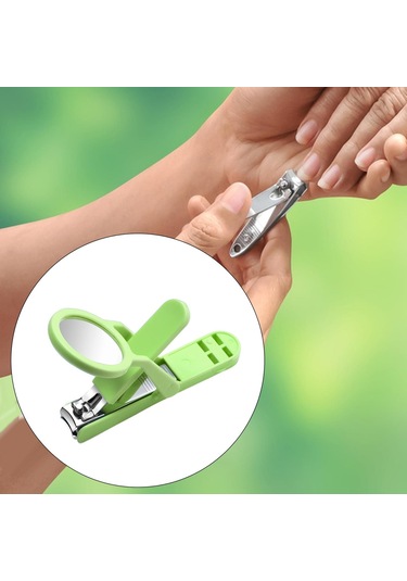 Dolıty Büyüteçli Tırnak Makası Çocuklar Için Yeşil