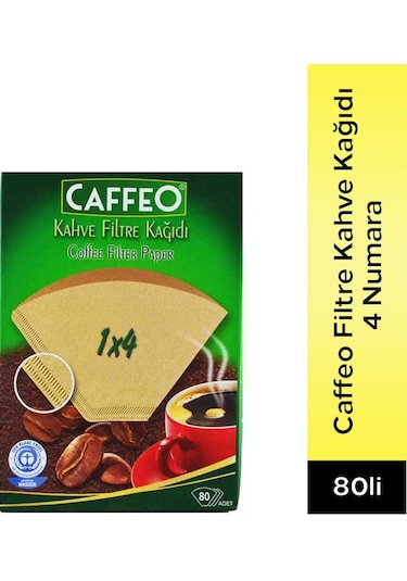 Caffeo 1 x 4 Kahve Filtre Kağıdı 80 Adet