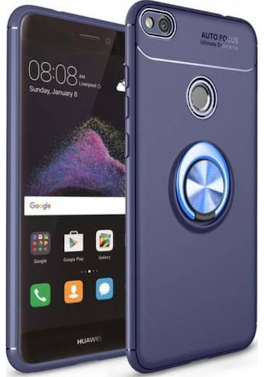 Huawei P9 Lite 2017 Kilif Yüzüklü Tam Korumali Silikon Kapak 418748050