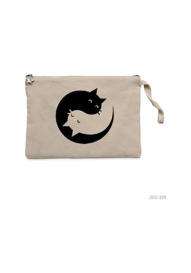Yingan Kedi Clutch Astarlı Cüzdan / El Çantası