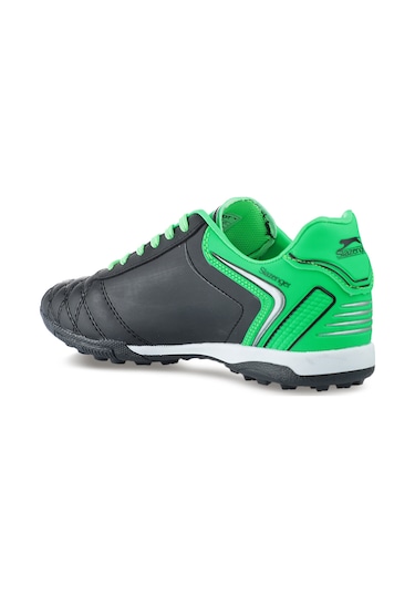 Slazenger HUGO HS Erkek Halı Saha Siyah / Yeşil Futbol Ayakkabısı
