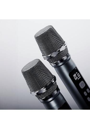 Lenyes Titan 2 Serisi Rgb Işıklı Çift Mikrofonlu Tws Bluetooth Speaker Hoparlör V5.3 5000mah Siyah