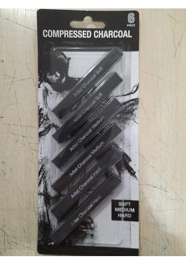 Pres Kömür Blok Füzen 6lı Set Soft-Medium-hard