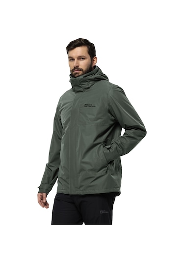 Jack Wolfskin Luntal 3ın1 Erkek Outdoor Montu Haki Jack Wolfskin Luntal 3ın1 Erkek Outdoor Montu Haki