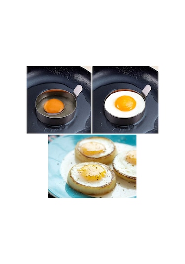 Narkalıp Yuvarlak Omlet ve Krep Pişirme Kalıbı 4 Adet