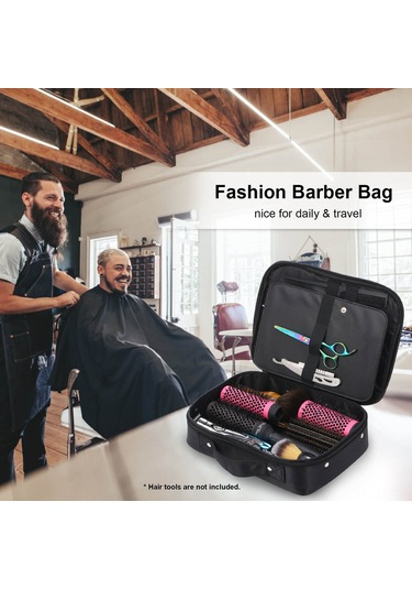 Youtek Kuaför Çantası - Seyahat Ve Saklama İçin Profesyonel Saç Bakım Ekipmanları Organizer Siyah