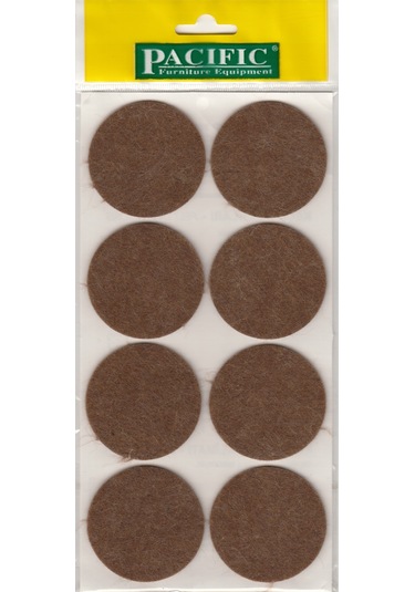 Pacific Yapışkanlı Keçe 55 Mm Kahverengi 8 Adet -