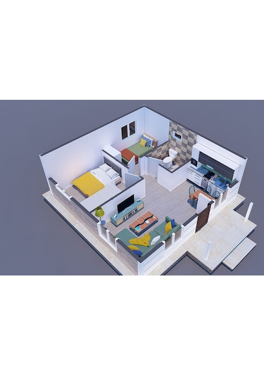 45 M² Prefabrik Ev