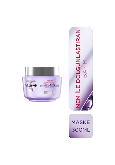 Elseve Hydra Hyaluronic 72 Saat Nem Ile Dolgunlaştıran Maske 300 ML