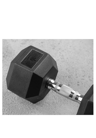 Kıngsbox Hex Kauçuk Dumbbell 25 Kg