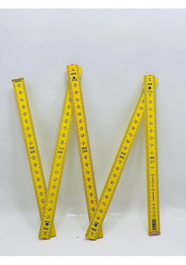 Ağaç/ahşap Kırma Metre 1 Metre - Gizli Perçin Nostalji