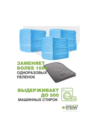 Stefan Yeniden Kullanılabilir Su Geçirmez Emici Kundak 40x60cm 2 Adet 149792250