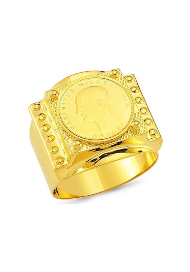 Şovalye Erkek Yüzük Ata Yarım Altınlı