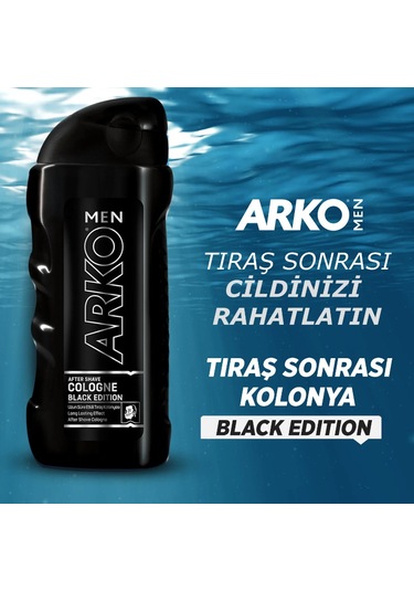 Arko Men Black Edition Tıraş Kolonyası 200 ML