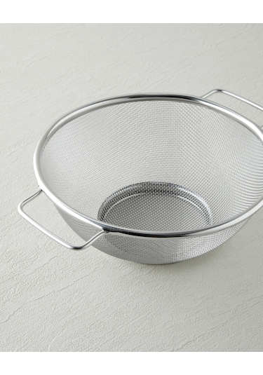 English Home Brims Paslanmaz Çelik Süzgeç 22-22 Cm Gri