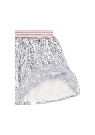 Kız Çocuk Payetli Etek Mnt25k238 Gri