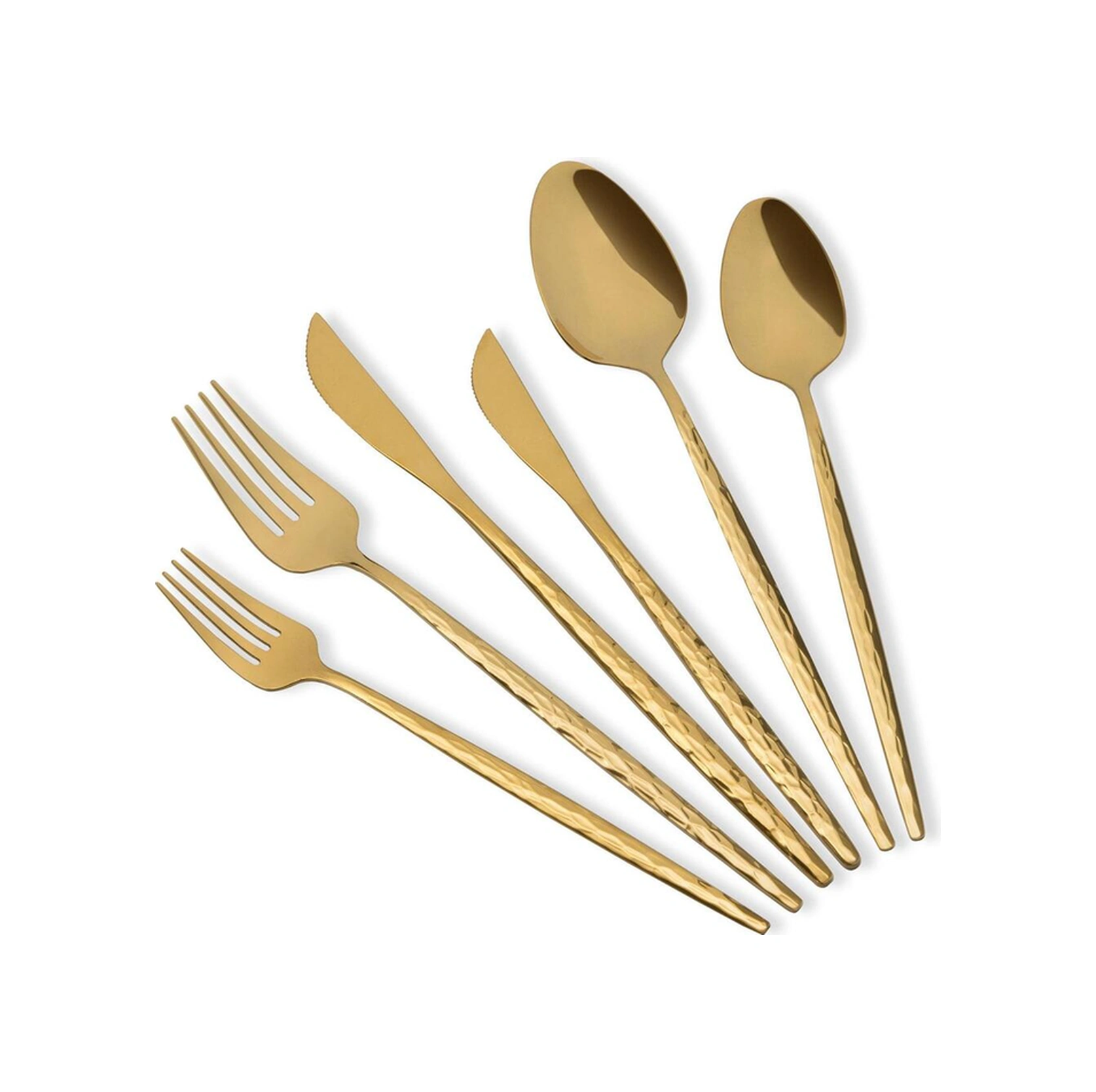 The Mia Shiny Çatal Kaşık Bıçak Takımı Gold 36 Parça Ckb0267 Gold