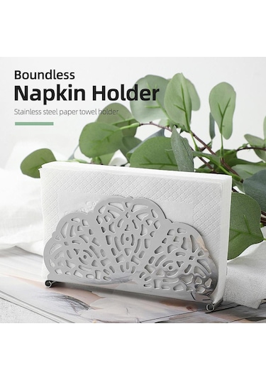 Homyl Kağıt Peçete Tutucu, Depolama Organizatör, Parti Gümüş