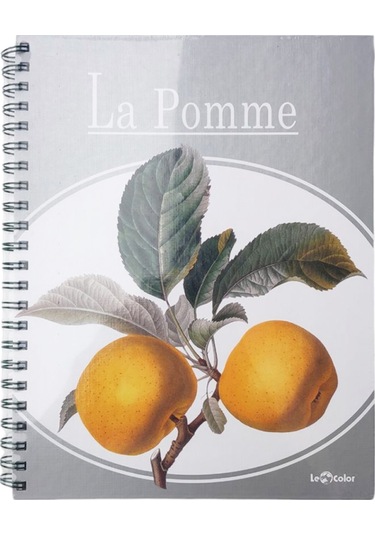 Le Color Meyveli 2+1 Kareli & Çizgili Spiralli Defter - 2 Adet