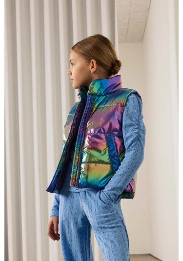 Name It Nmfmolına Vest Shıny Mor Kız Çocuk Yelek 000000000102263464 Mor