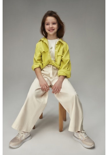 Nk Kids Sandshell Kız Çocuk Gömlek 38321n Açık Yeşil