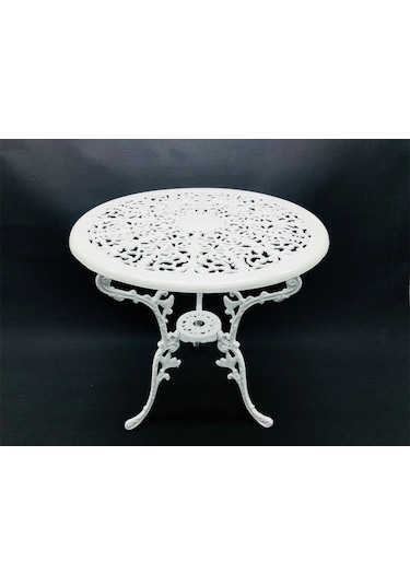 Aluminyumdokumcu Döküm Osmanlı Masa 65 Çap Beyaz