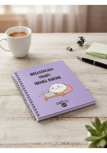 Halledicem Ama Hangi Birini Tasarımlı Konuşan Ajanda Mor