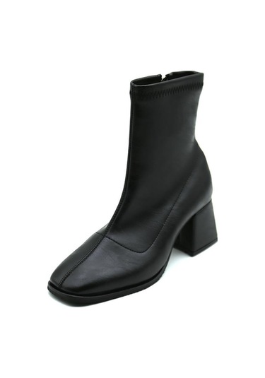 2001 De Scario Kadın Deri Bot Siyah