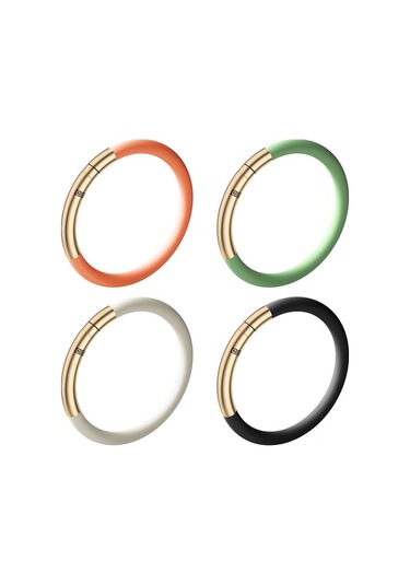 Fortunelane Dış Etkinlikler İçin Vintage Silikon Kovucu Bilezik, Dışarıda Sokar, 6 Adet Kovucu Çubuklu, Yetişkinler İçin Beyaz G