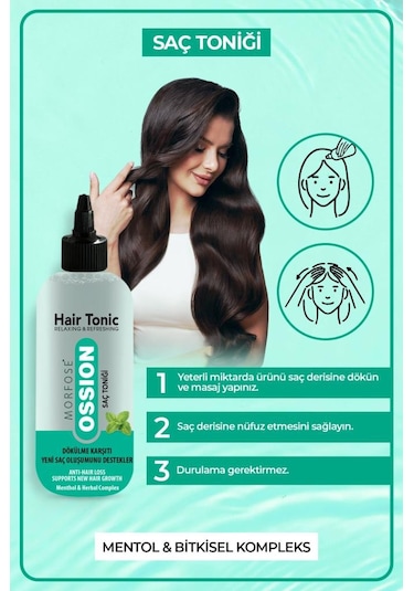 Morfose Ossion Saç Dökülmesi Karşıtı Ferahlatıcı Bitkisel Saç Toniği 300 ML
