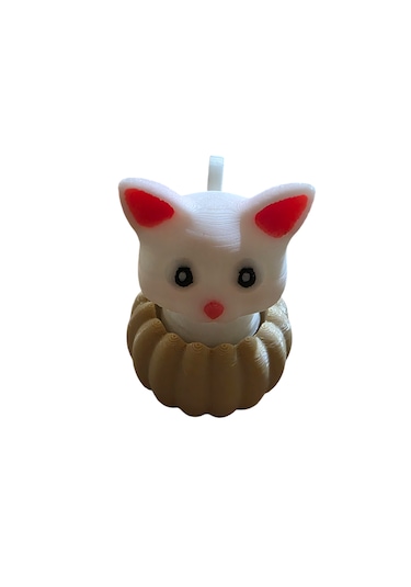 Kedi Klicker Anahtarlık Çok Renkli