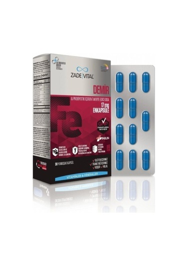 Zade Vital Demir Iron 30 Kapsül