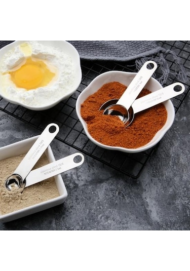 1 Adet/1 Takım Ölçüm Kepçe Paslanmaz Geniş Uygulama Uzun Ömürlü Uygun Şeker Tozu Baharat Kaşığı Mutfak Malzemeleri 1.25ml